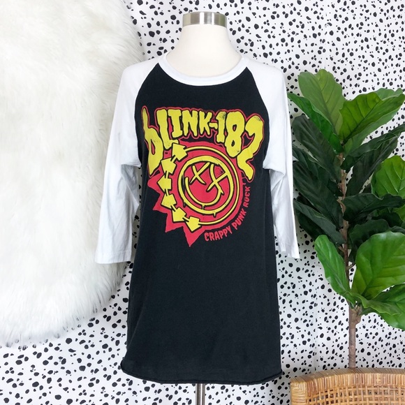 Tultex Tops - Blink-182 | Graphic Concert Tour Band Baseball Tee